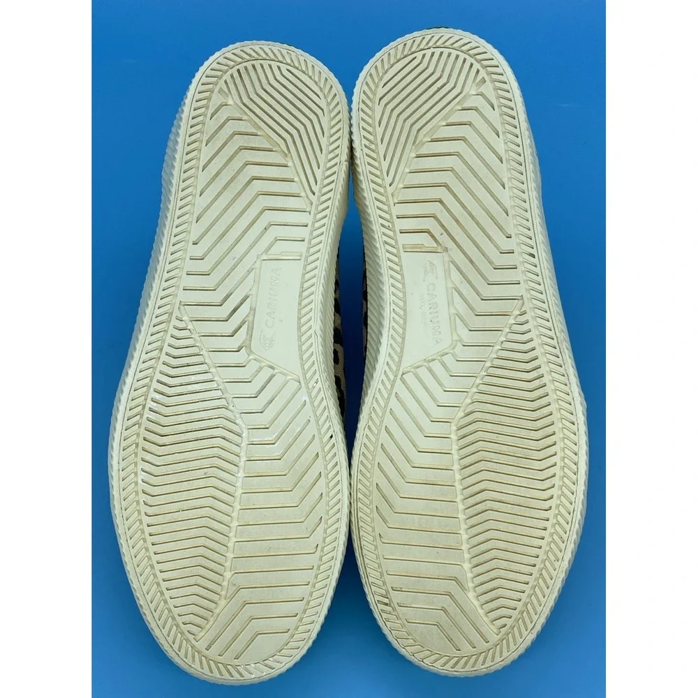 Cariuma OCA High Stripe Leopard Sneakers Size Women‎ 7.5 (Mens 6)  Leopard Print